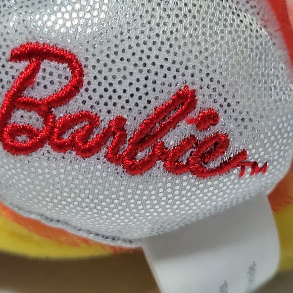 Hallmark Itty Bitty Holiday Barbie 4 inch Plush Red Dress Blonde Stuffed Animal - Picture 6 of 7